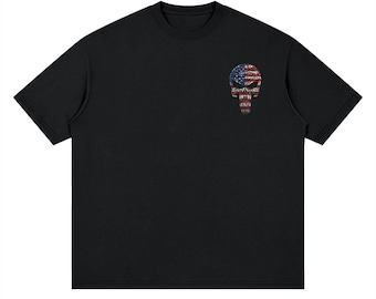 Punisher Red White and Reloaded - Loose Drop Shoulder T-Shirt