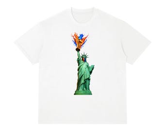 Knicks - Lady Liberty - Unisex Regular Fit Crewneck T-Shirt
