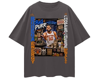 Knicks Big Purr Bodega Energy - Loose Drop Shoulder T-Shirt