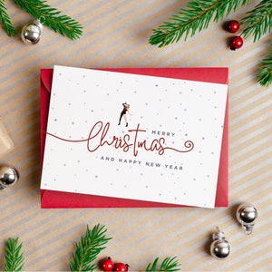 Taylor Swift geïnspireerde kerstkaart - Merry Christmas reputatie tijdperk