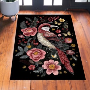 Bird Rug, Art Rug, Animal Rug, Colorful Bird Rug, Living Room Rug, Modern Rug, Animal Rug, Gift Rug, Area Rug, Popular Rug, Decorative Rug