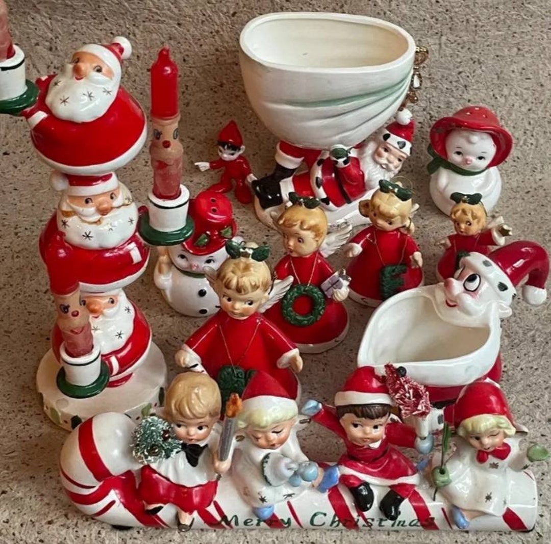 11 Large M Ceramic Christman Figures From THE 1950S 1960S / Etsy