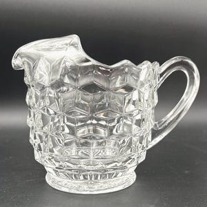 Fostoria American Crystal Glass Water Iced Tea Pitcher with Ice Lip  48oz