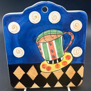 Bella Casa di Ganz - Set di 2 sottopentola in ceramica con piastra riscaldante