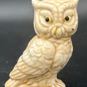 Vintage Japanese Porcelain Owl Figurine
