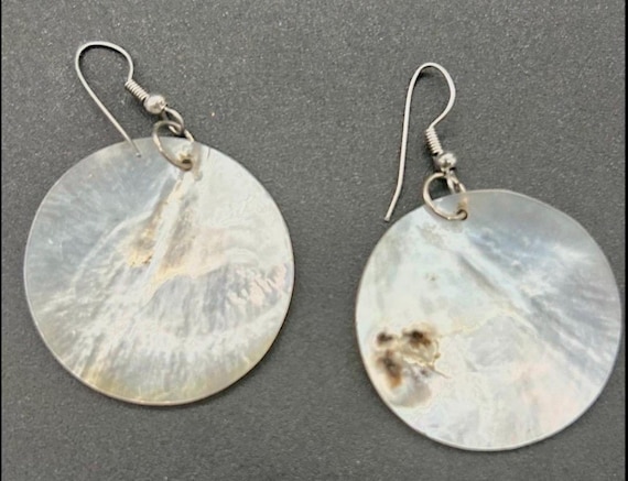 Natural  Abalone Shell Dangle Drop Hook Earrings … - image 8