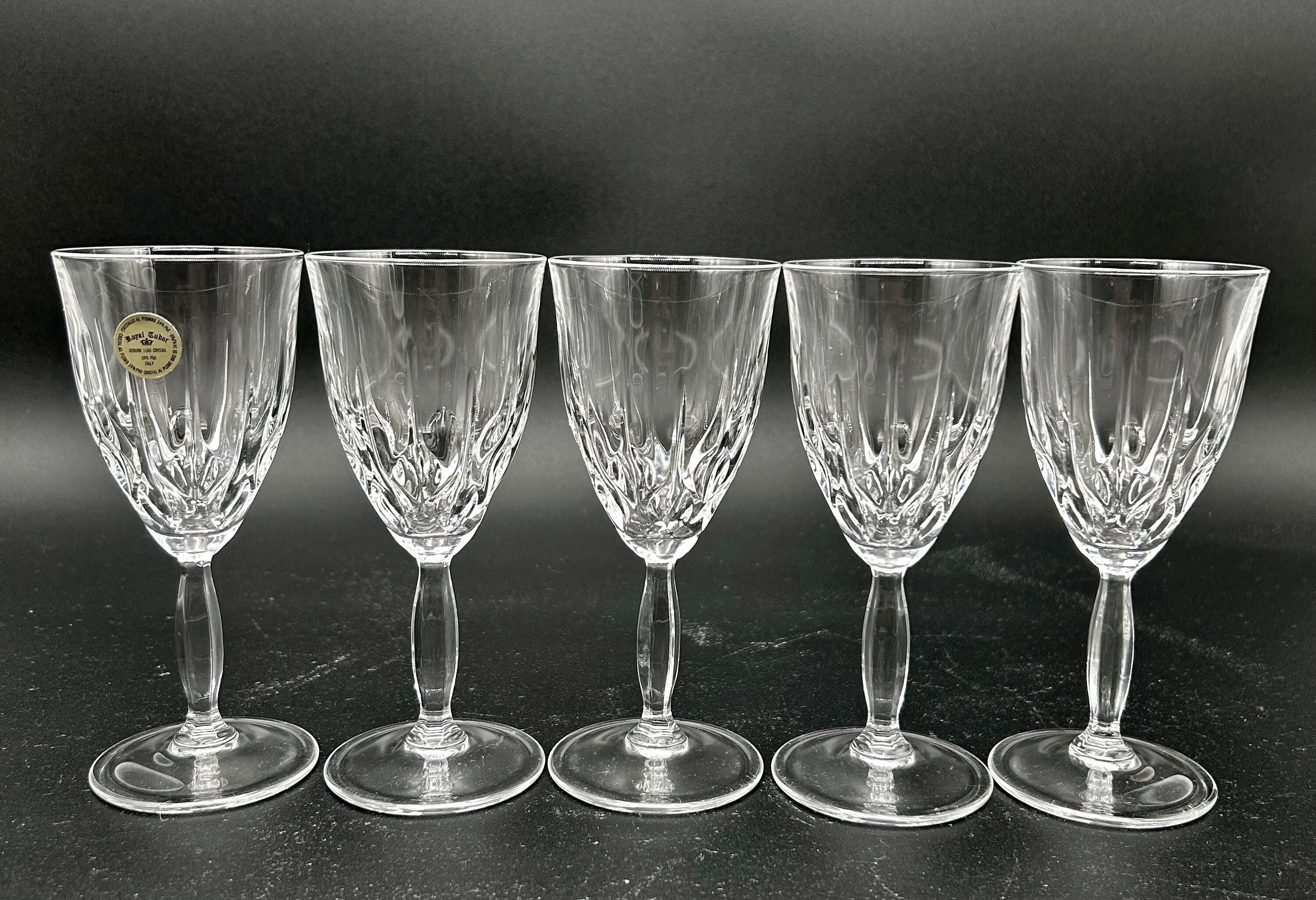 Royal Tudor Wine Glass Set of 5 Elizabethan 6