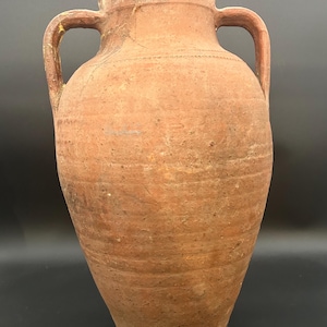 Anfora greca in terracotta XVIII secolo alta 18&quot;