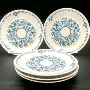 Noritake Progression Blue Moon Bread and Butter Plates Set of 5