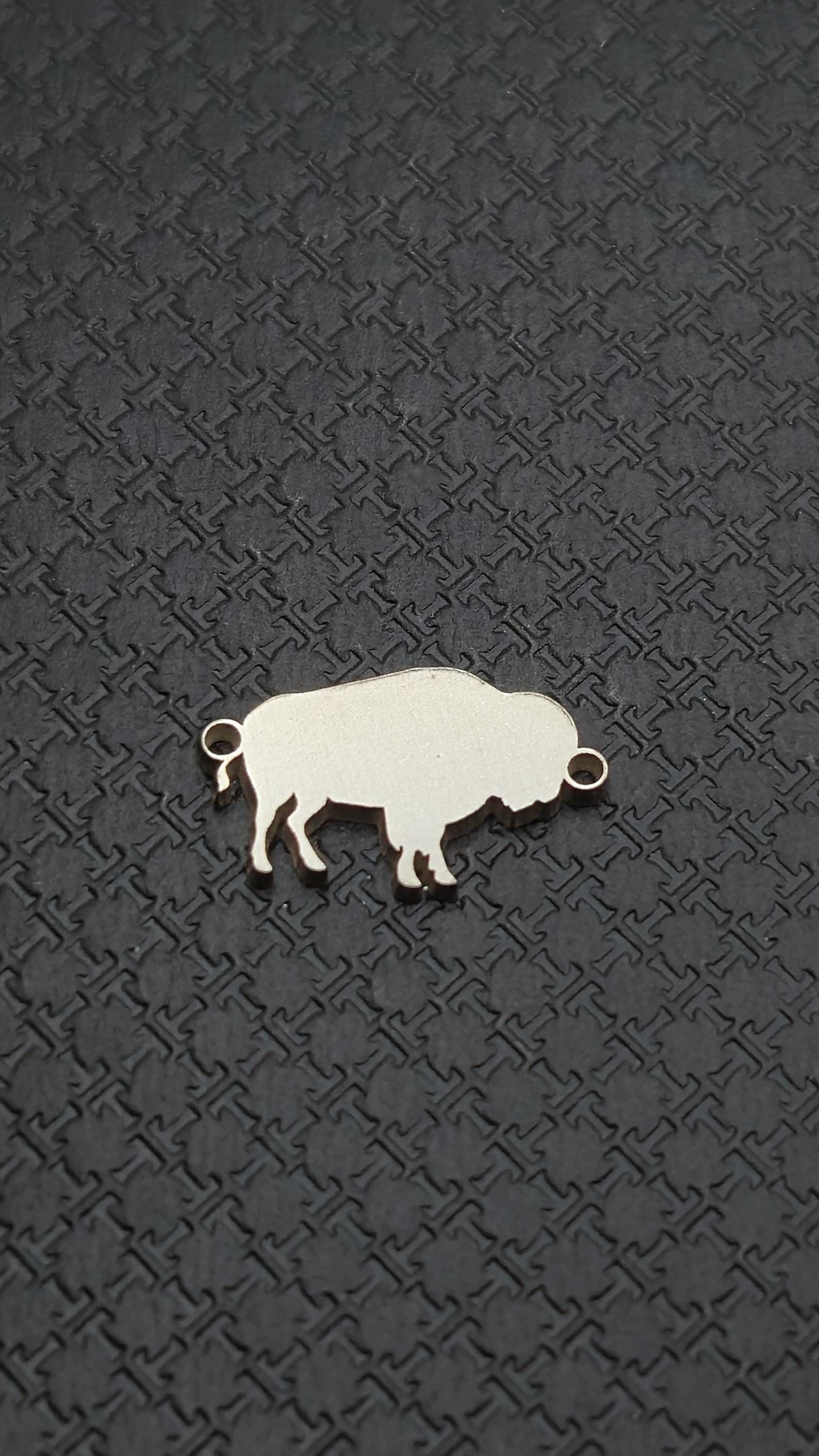 Buffalo Sterling Silver Connectors - Etsy