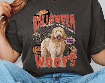 Golden Doodle Halloween Shirt, Dog Halloween Shirt for Dog Owner, Spooky Season Gift, Funny Halloween Shirt