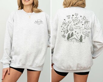 Custom Camp Bachelorette Party Sweatshirt, Mountain Bride Camp Tee, Hiking Bridal gifts, Custom Name Location Bachelorette Party Shirts