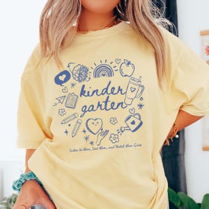 kindergarten teacher shirts, kindergarten team back to school tshirt, kindergarten teacher appreciation gift, new teacher gift, teacher tee