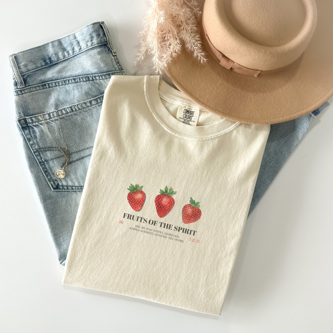 The Fruit of the Spirit Christian Shirt, Bible Verse Comfort Color ...