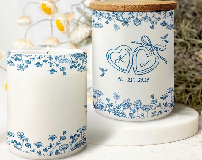 Personalized Wedding Candle, Custom Mr Mrs Gift, Couple Holiday Keepsake, Wedding Gift, Newlywed Candle, Custom Candle For Married Couple