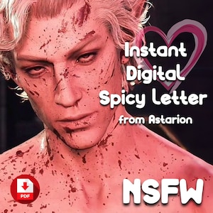Carta digital de Astarion, Regalo de cumpleaños, Juego, Carta de ocasión, Carta de apoyo, Correo electrónico, descarga instantánea