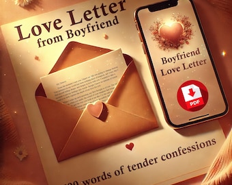 Carta de amor digital de mi novio