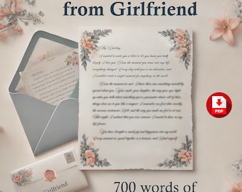 Carta de amor digital de mi novia