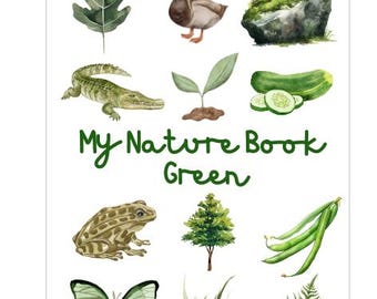 Naturbuch / Waldschule Homeschool / Grüne Natur