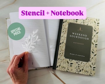Bread Stencil + Notebook “Weekend Sourdough” | A5 Hardback