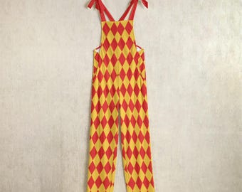 Strój błazna z Ren Faire, Clowncore, Spodnie klauna, Kidcore, Strój klauna z renesansowego jarmarku, Strój arlekina