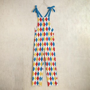 Clown Costume Pants, Harlequin Jester Costume, Clowncore & Kidcore Clothing, Clown Suit, Clown Overalls, Circus Halloween Costume