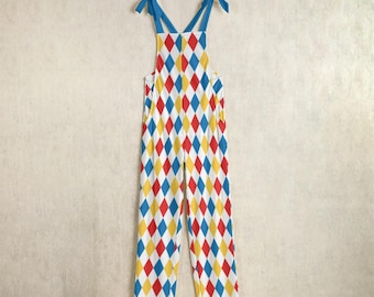 Pantalones de disfraz de payaso arlequín: Mono de circo estilo payaso
