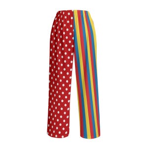 Pantalones de payaso, pantalones de disfraz: ropa de payaso con pierna abierta, ropa de Halloween imagen 2