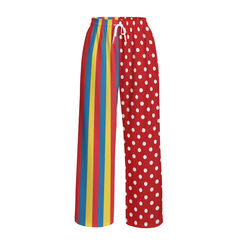 Pantalones de payaso, pantalones de disfraz: ropa de payaso con pierna abierta, ropa de Halloween imagen 1