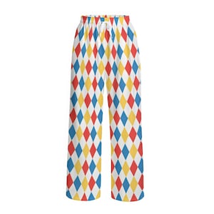 【SATIIIZ】Clown Patch Cotton Wide Work Pants Low Cut Clown-patch Pants - Etsy