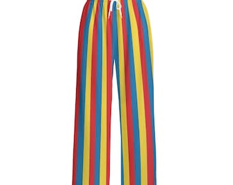 Pantalones de payaso a rayas retro: Disfraz de circo Clowncore
