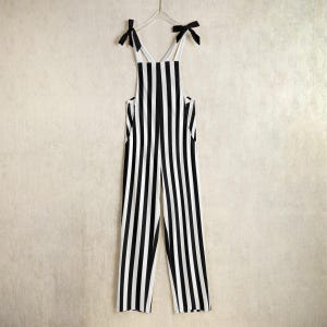 Clown Costume Jumpsuit: Black And White Stripe Clowncore Pants, Mime Halloween Clothes