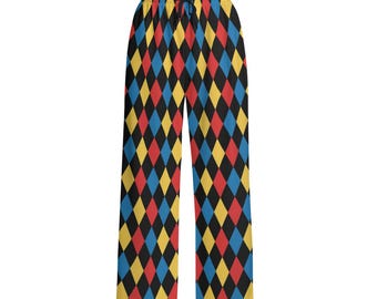 Pantalones de disfraz de payaso arlequín: atuendo de circo clowncore