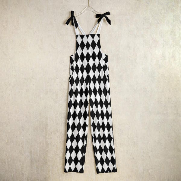Harlequin Jester Costume Pants: Clowncore Circus Jumpsuit