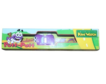Putt Putt Limited Edition barnklocka Vintage leksaksklocka med avtagbar bilens spets