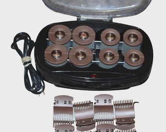 Rizadores térmicos de argán con pinzas para rizos grandes y ondulados.