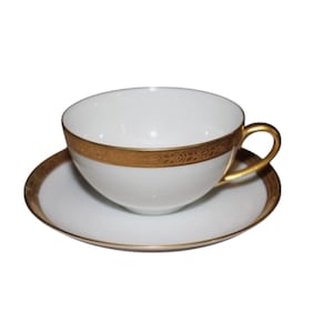 Hutschenreuther Selb Royal Bavaria Gold Rim Tea Cup & Saucer