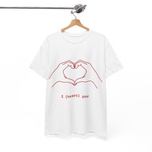 Valentines Vibes Unisex Tee, I Love You Heart T-Shirt, Valentines Day Shirt, Couples Gift, Romantic Graphic Tee