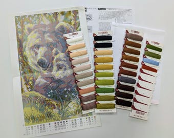 RIOLIS Counted Cross Stitch Kit 1438 Bear With Cub, Embroidery Kit