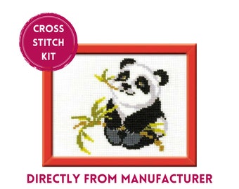RIOLIS Counted Cross Stitch Kit HB-061 Panda, Embroidery Kit