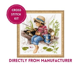 Riolis Kreuzstichpackung „Sonniger Tag“ – Komplettes Set Mit Garn, Stoff & Nadel – Ideal Für Anfänger & Als Geschenk