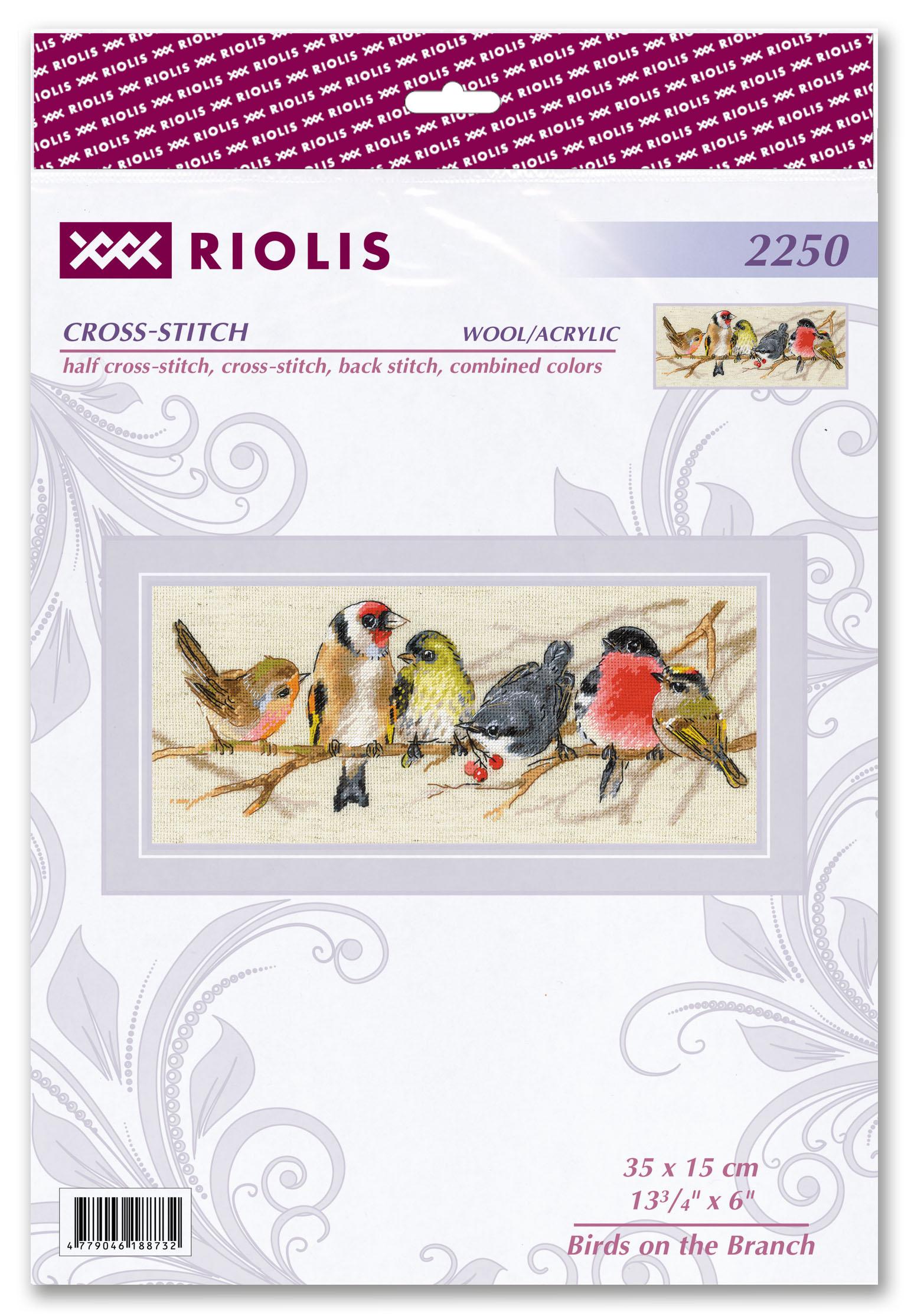 RIOLIS - Cincia 2244, Punto croce 10x10cm, Punto croce kit da ricamare, Disegni da ricamare, Embroidery kit, Set punto croce, Kit ricamo punto croce
