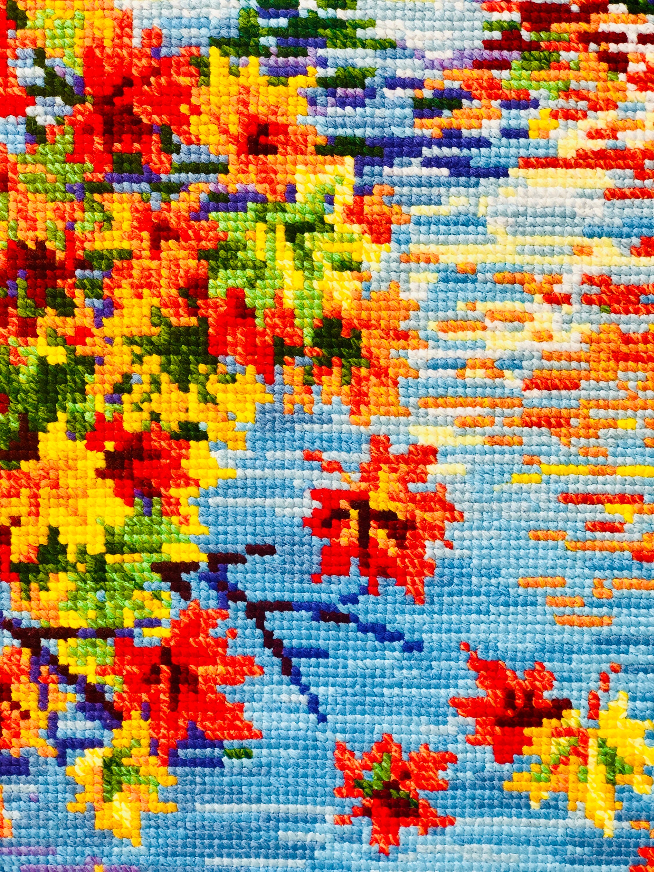 Kit Point De Croix Riolis 'Prêt Pour L'automne' - Modèle à Compter Sur Aida 14ct - 25x25cm - Neuf