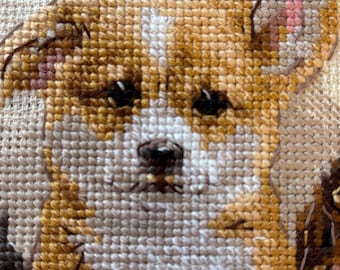 RIOLIS クロスステッチキット 2221 子犬、子犬の刺繍キット、亜麻布に