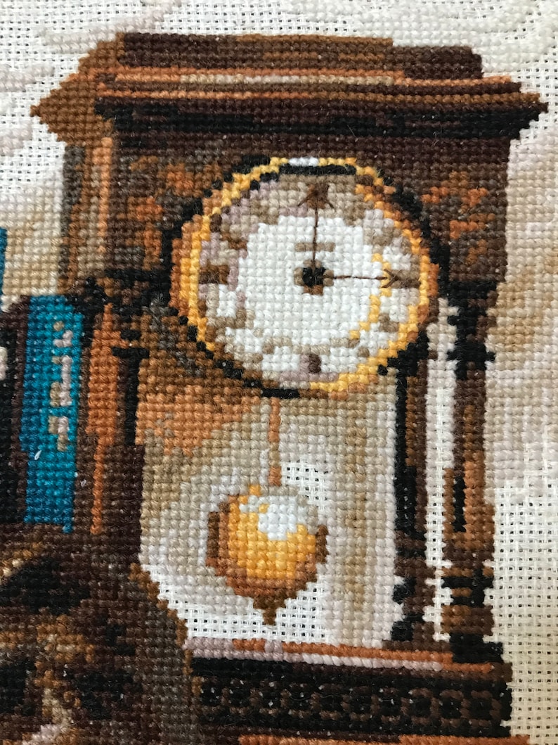 The RIOLIS cross stitch kit Furry Friends features beautiful three kittens playing. The kit includes wool acrylic threads in 20 colors, a needle, Zweigart 14ct flaxen AIDA fabric and a color chart. The finished size is 40x30 cm