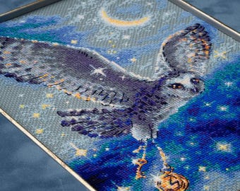 Riolis Kreuzstich-Set „Scops Eule“ – Komplettset Für Anfänger & Kinder