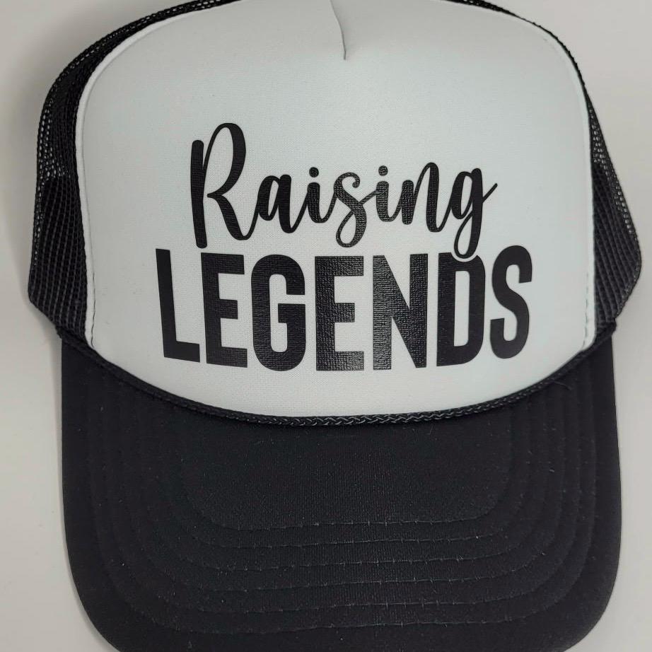 Raising Legends Trucker Hat | Mom Life Baseball Cap - Etsy