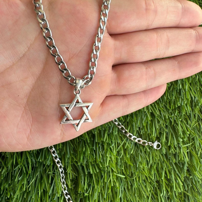 Star of David Necklace,jewish Symbol,necklace for Man ,925 Sterling ...