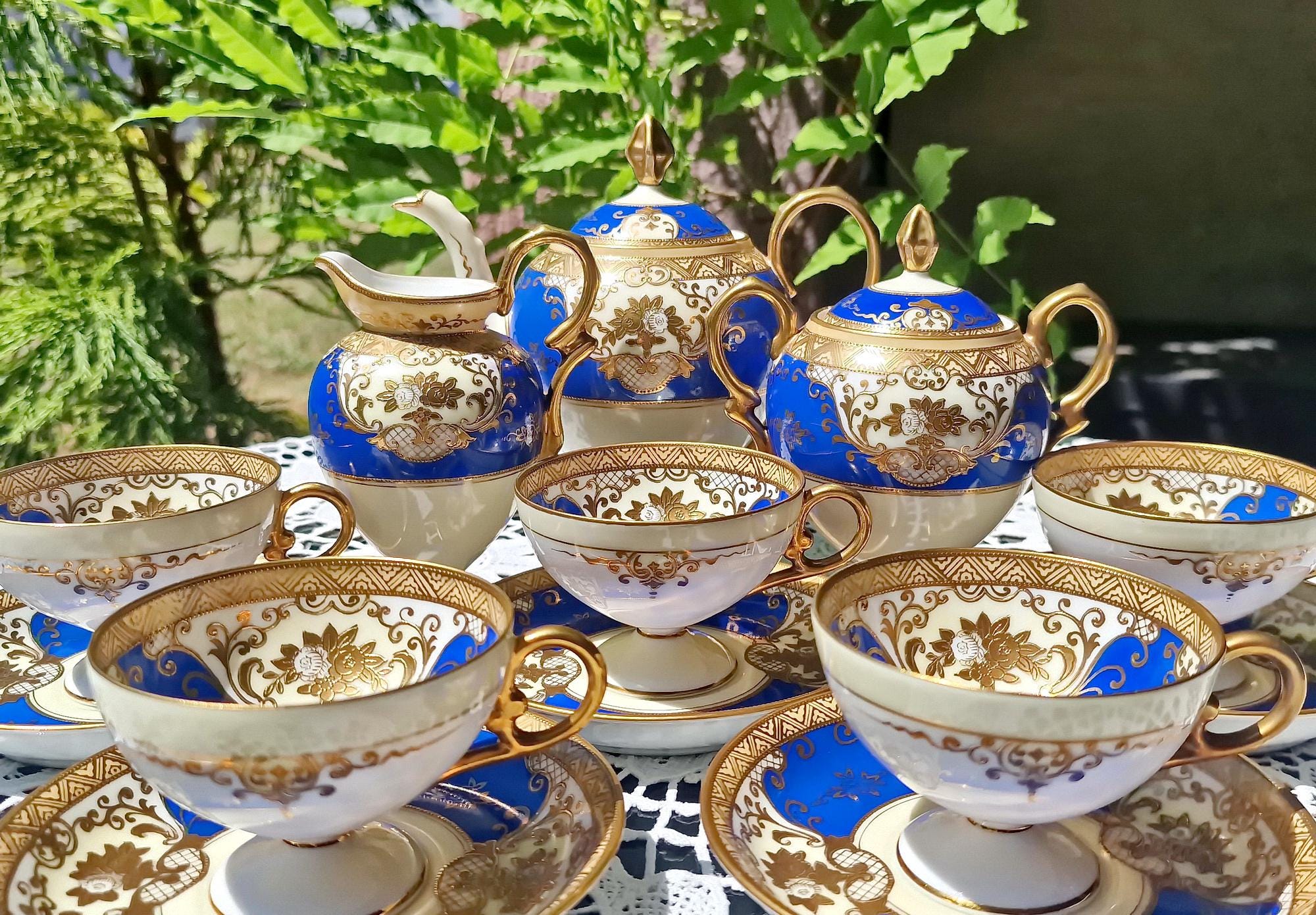 名古屋製陶所 メイトーチャイナ 金彩 オーバルサービングプレート 34.5