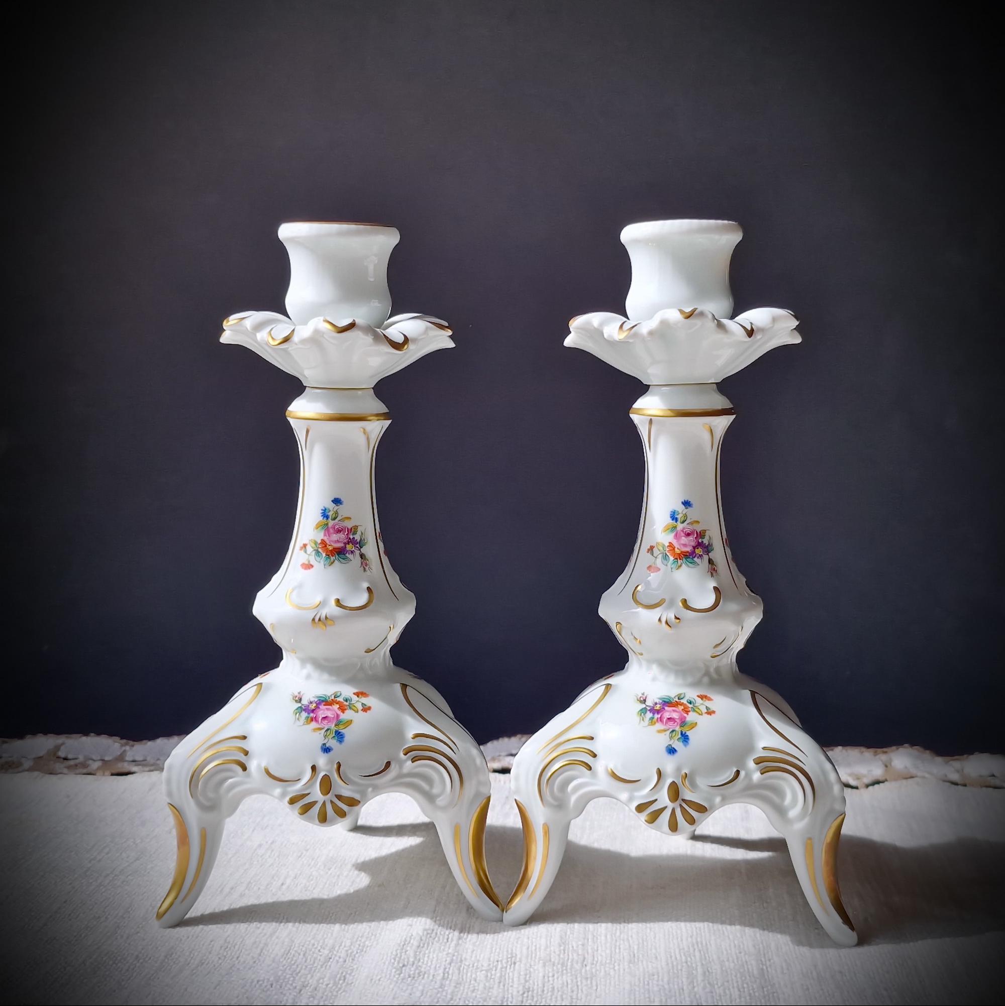 Vintage porcelain candle holder - Etsy 日本